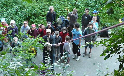 Aktionswanderung mit Patrick, Merdinger Sommerferienprogramm 2010